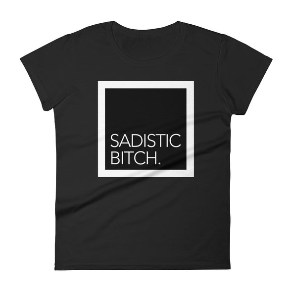 Sadistic Bitch Tee (Black Sqr Edition) - Delight Klothing