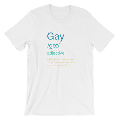 Gay Meaning Tee: White