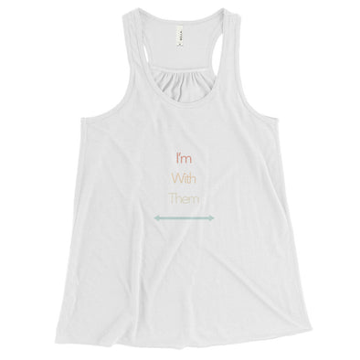Women's "With Them" Poly life Flowy Racerback Tank - Delight Klothing