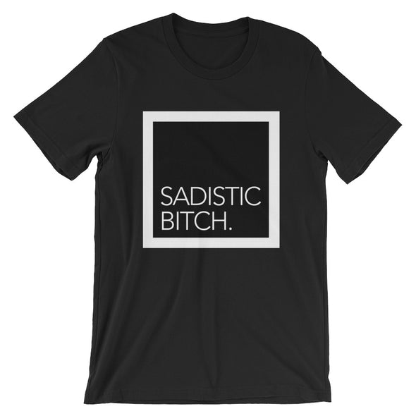 Sadistic Bitch Tee (Black Sqr Edition) - Delight Klothing