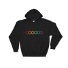 Rainbow Circle Hooded Sweatshirt - Delight Klothing
