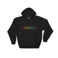 Rainbow Circle Hooded Sweatshirt - Delight Klothing