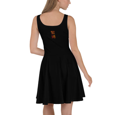 緊縛 Skater Dress (Kinbaku) in Black - Delight Klothing