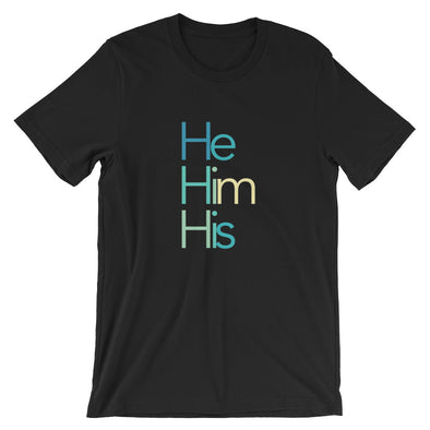 Pronouns Tee (He/Him/His) - Delight Klothing